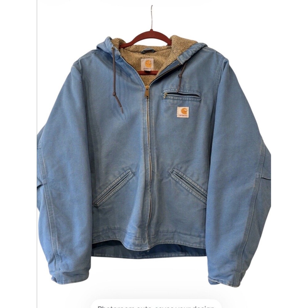 Carhartt Women's Sandstone Sierra Jacket (WJ141) Light Blue L 12-14